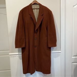 Vintage Cashmere Coat Gingerbread Brown 54R